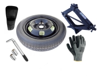 Set – Thuiskomer ALFA ROMEO MITO R17 4x98x58,1 + sleutel + krik + opbergzak voor krik