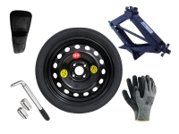 Set – Thuiskomer OPEL ADAM R16 4x100x56,6 + sleutel + krik + opbergzak voor krik