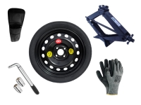 Set – Thuiskomer SKODA CITIGO R16 4x100x57,1 + sleutel + krik + opbergzak voor krik